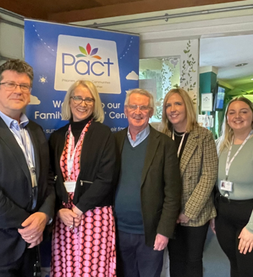 Pact CEO Andy Keen-Downs with London Housing Foundation at HMP Downview
