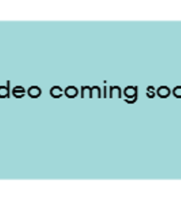 Video Coming Soon