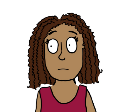 Video thumbnail of animation - young girl looking worried